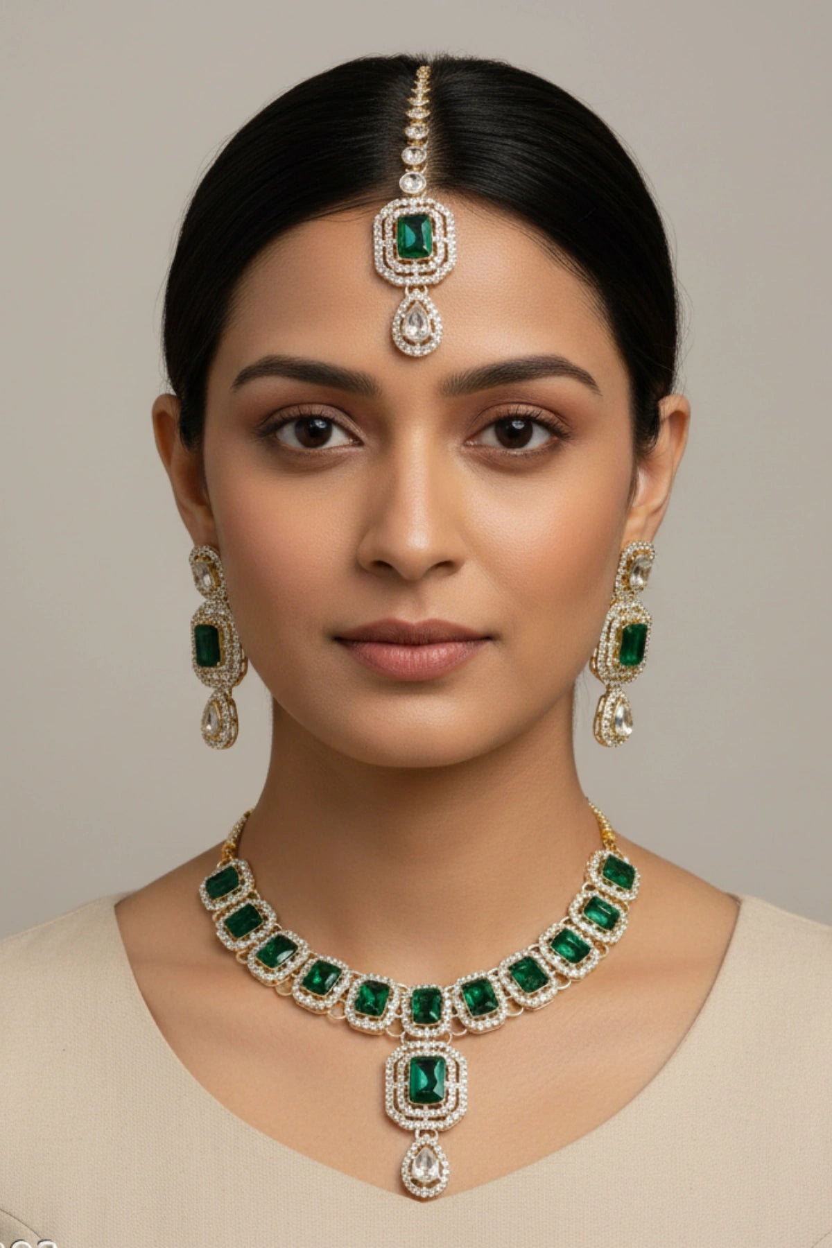 (NL-11) Royal Radiance Kundan Necklace Set with Stones