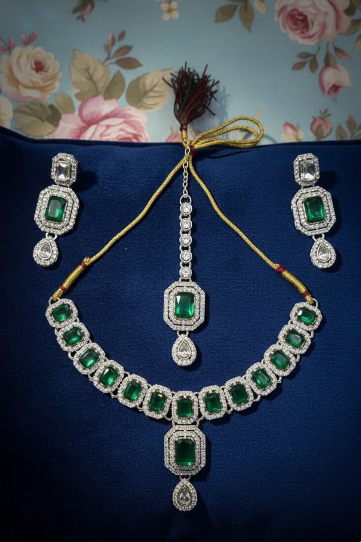 (NL-11) Royal Radiance Kundan Necklace Set with Stones