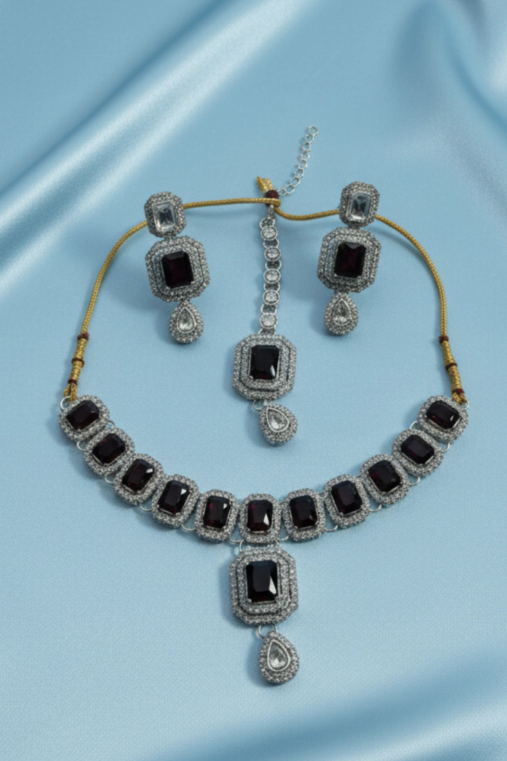 (NL-11) Royal Radiance Kundan Necklace Set with Stones