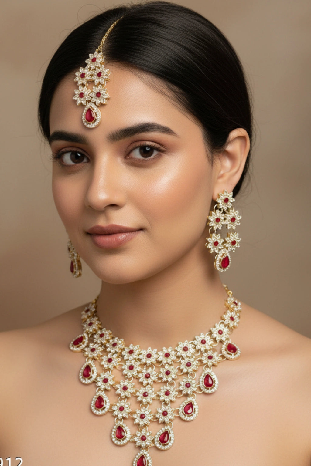 (NL-12) Grace Layered Stone Necklace Set