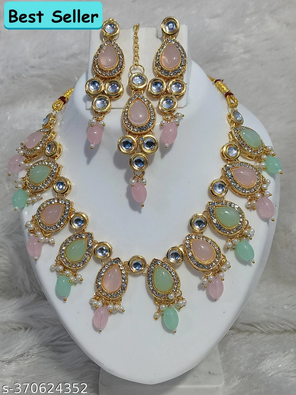 Radiant Pearl and Gemstone Harmony Necklace Set