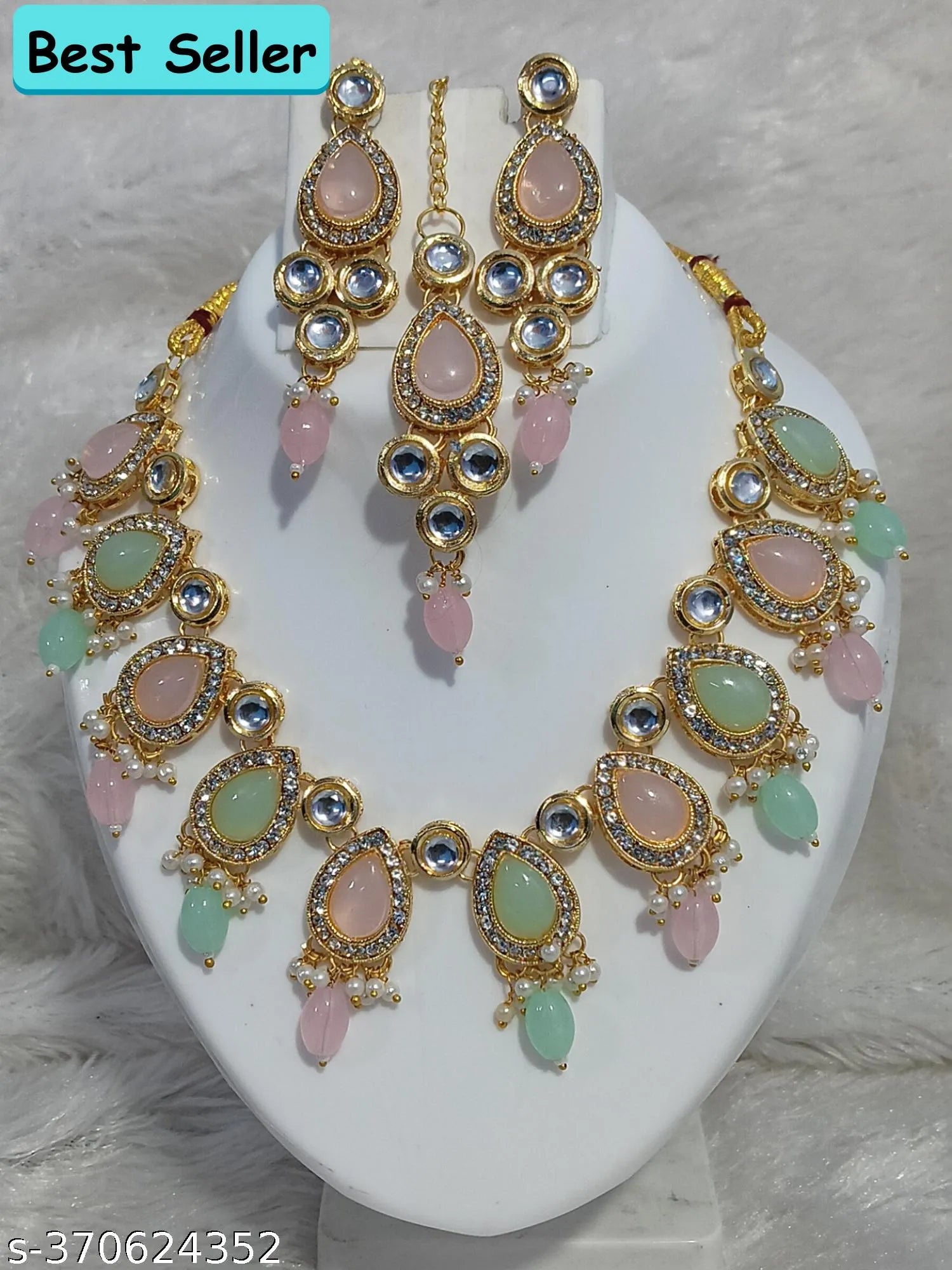 Radiant Pearl and Gemstone Harmony Necklace Set