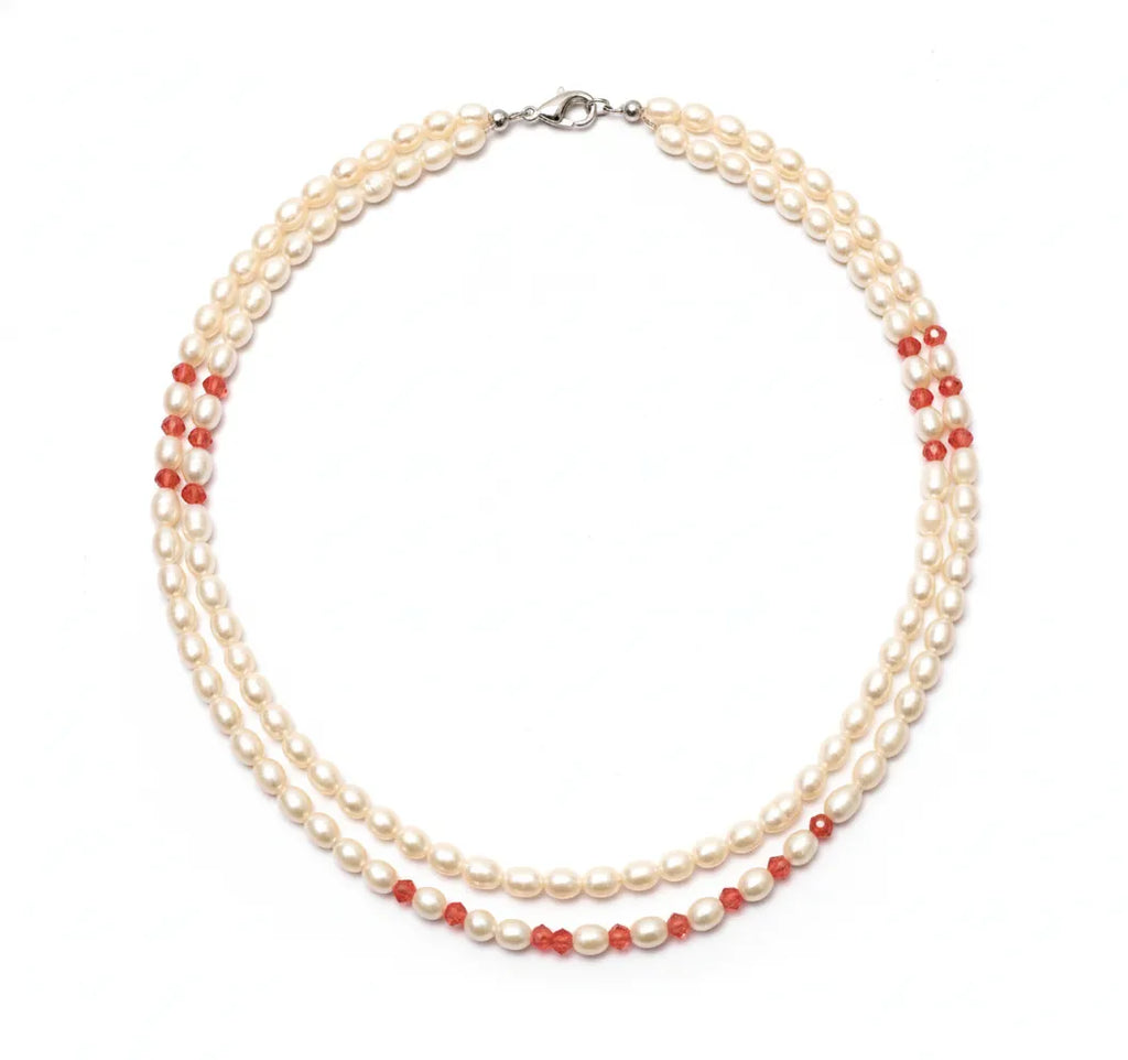 Radiant Grace Dual-Layer Pearl Necklace
