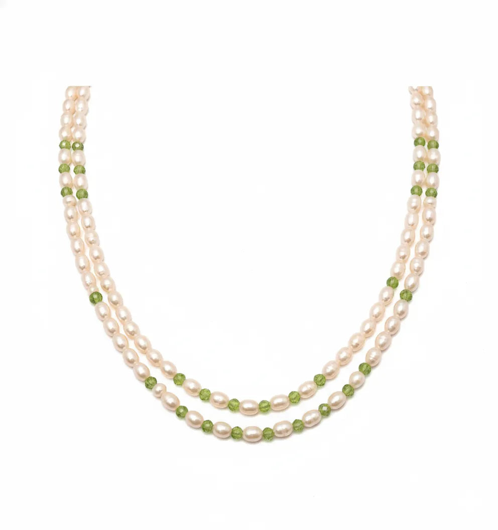 Radiant Grace Dual-Layer Pearl Necklace