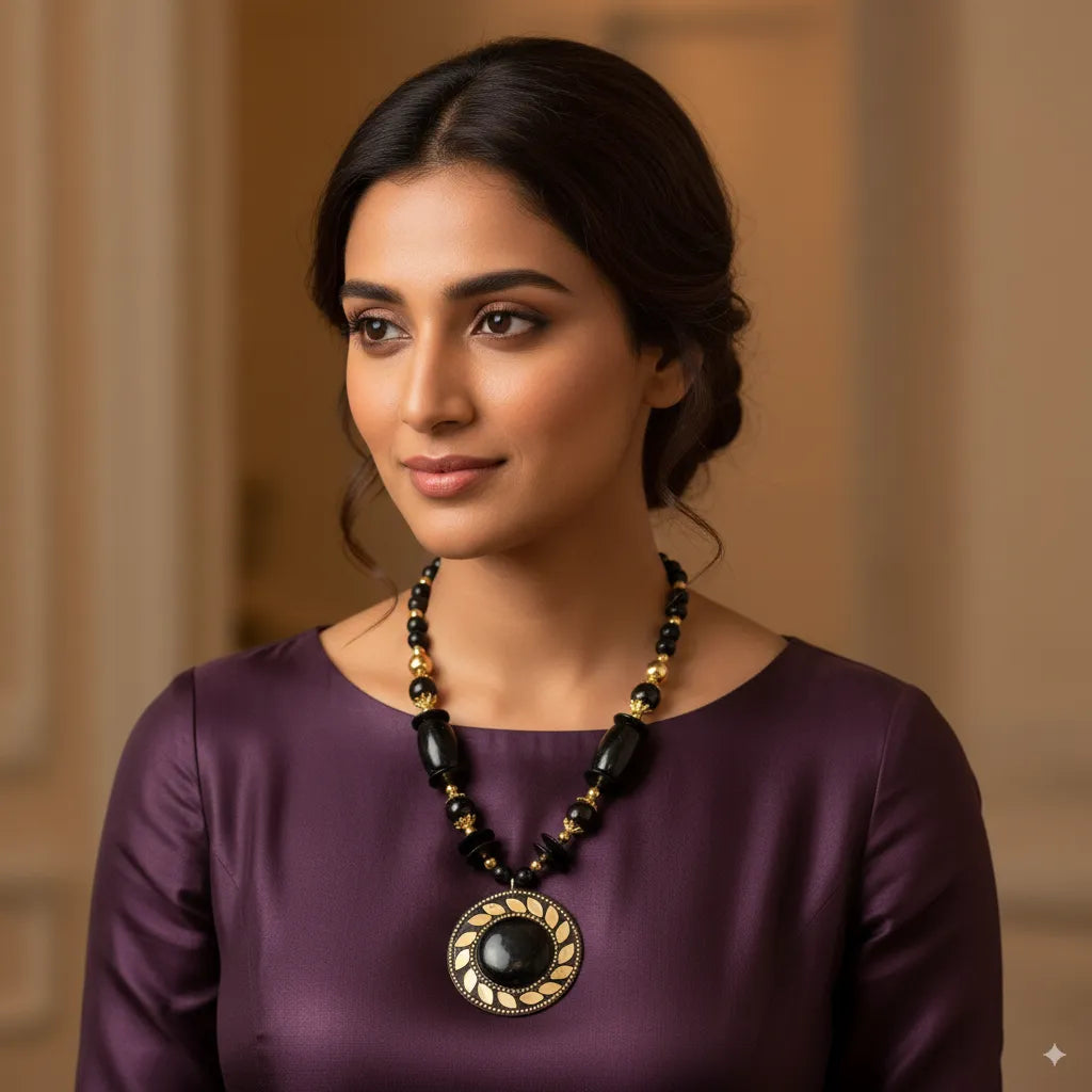 Radiant Grace Beaded Statement Necklace Set