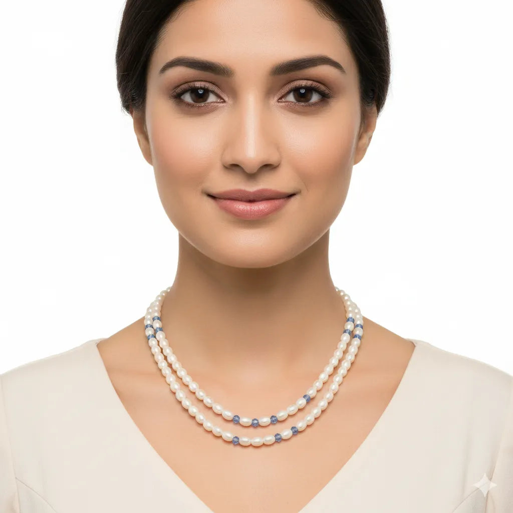 Radiant Grace Dual-Layer Pearl Necklace