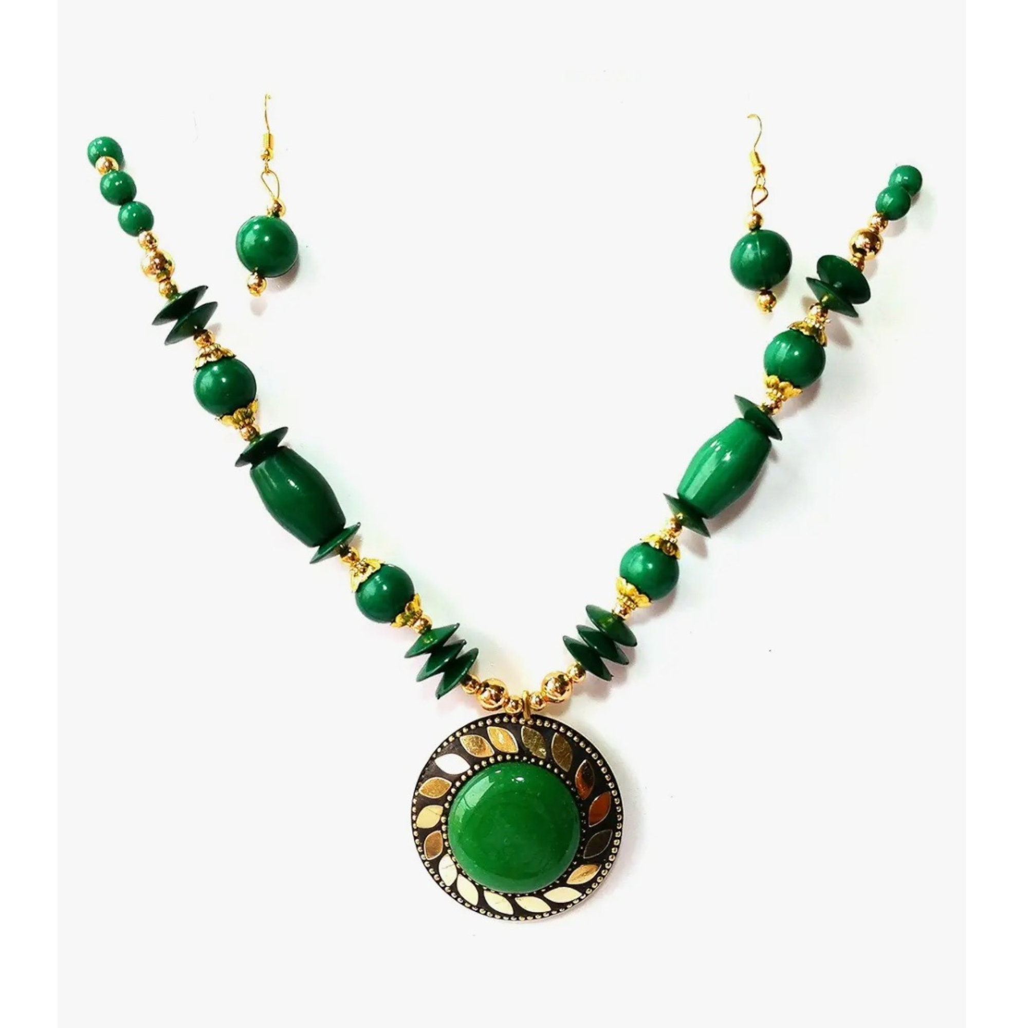 Radiant Grace Beaded Statement Necklace Set