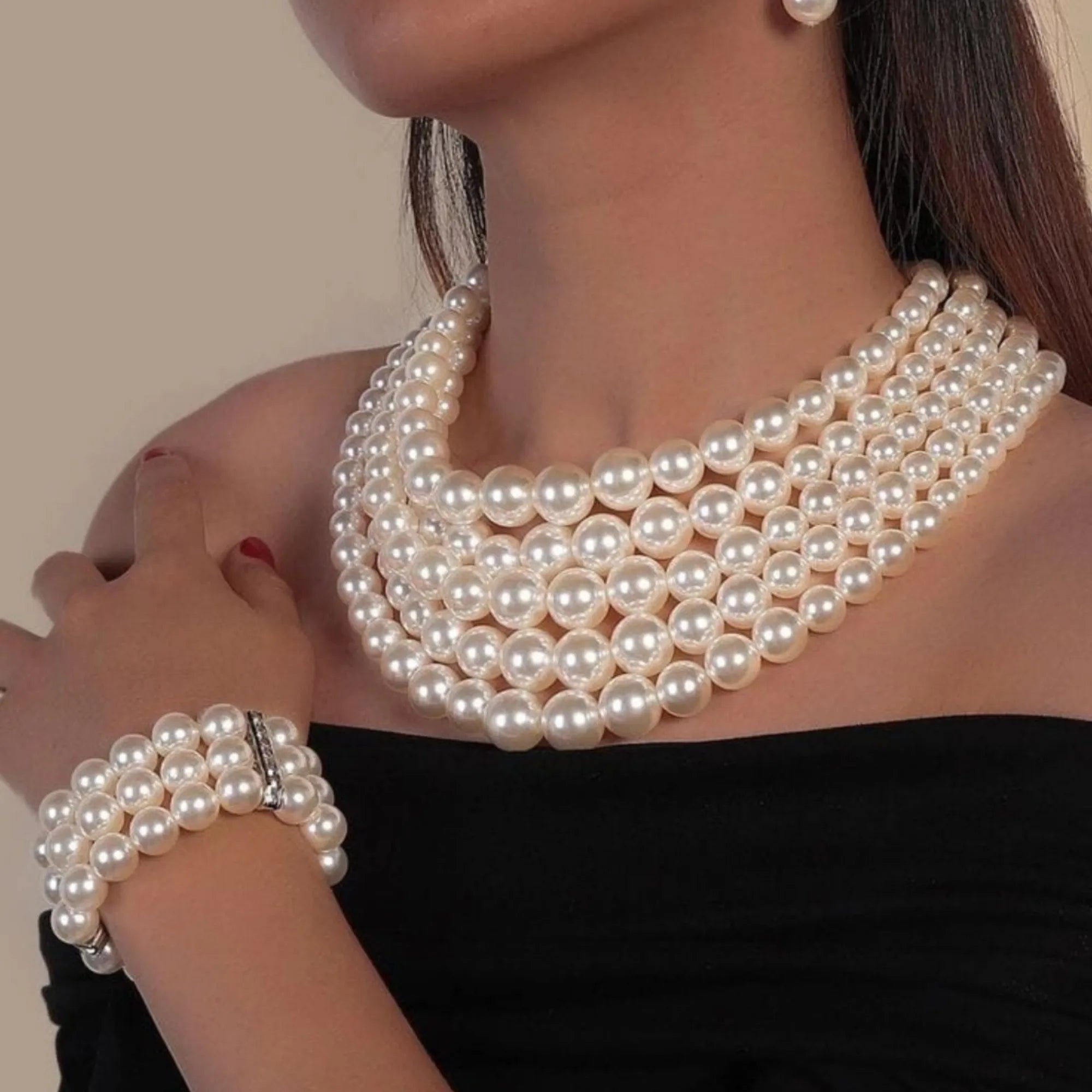 Timeless Pearls: Choker Necklace