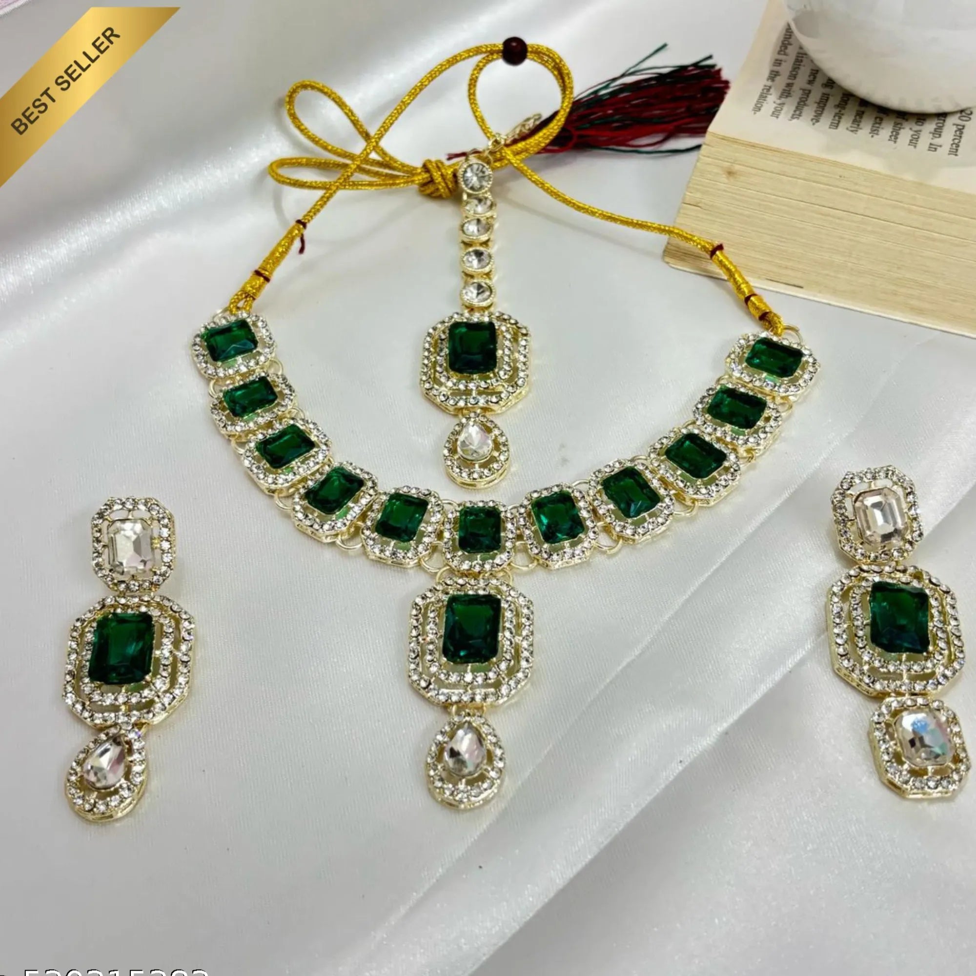 Royal Radiance Kundan Necklace Set with Stones