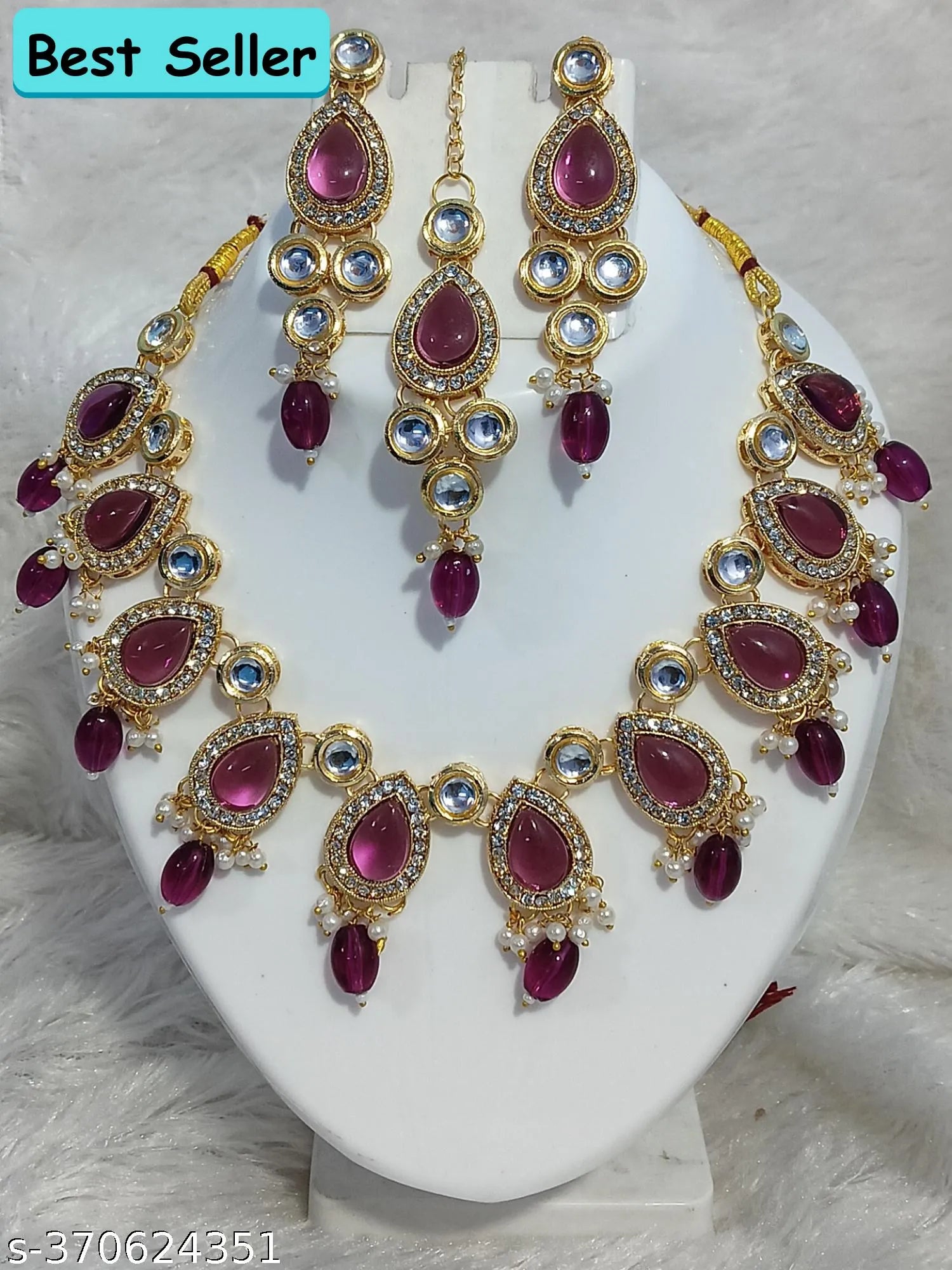 Radiant Pearl and Gemstone Harmony Necklace Set